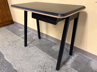 Black Modern Writing Desk w/ Drawer