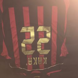 KAKA Soccer Jersey, Black An Red, Size S
