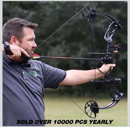 Sanlida Archery Dragon X8 RTH Compound Bow Package for Adults and Teens,18”-31” Draw Length,0-70 Lbs Draw Weight,up to IBO 310 fps,No Bow Press Needed