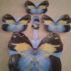 Butterfly glass trays 