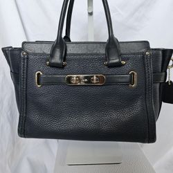 Coach Navy Blue Swagger 27