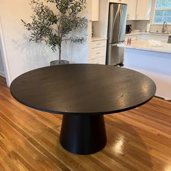 Mid Century Modern Round Dining Table 59” - Free Delivery ✅ Round Wood Dining Table 6 Seat