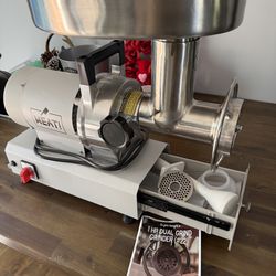 MEAT grinder, 1 hp #22 dual grinder