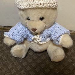 Teddy Bear With Handmade Outfit 