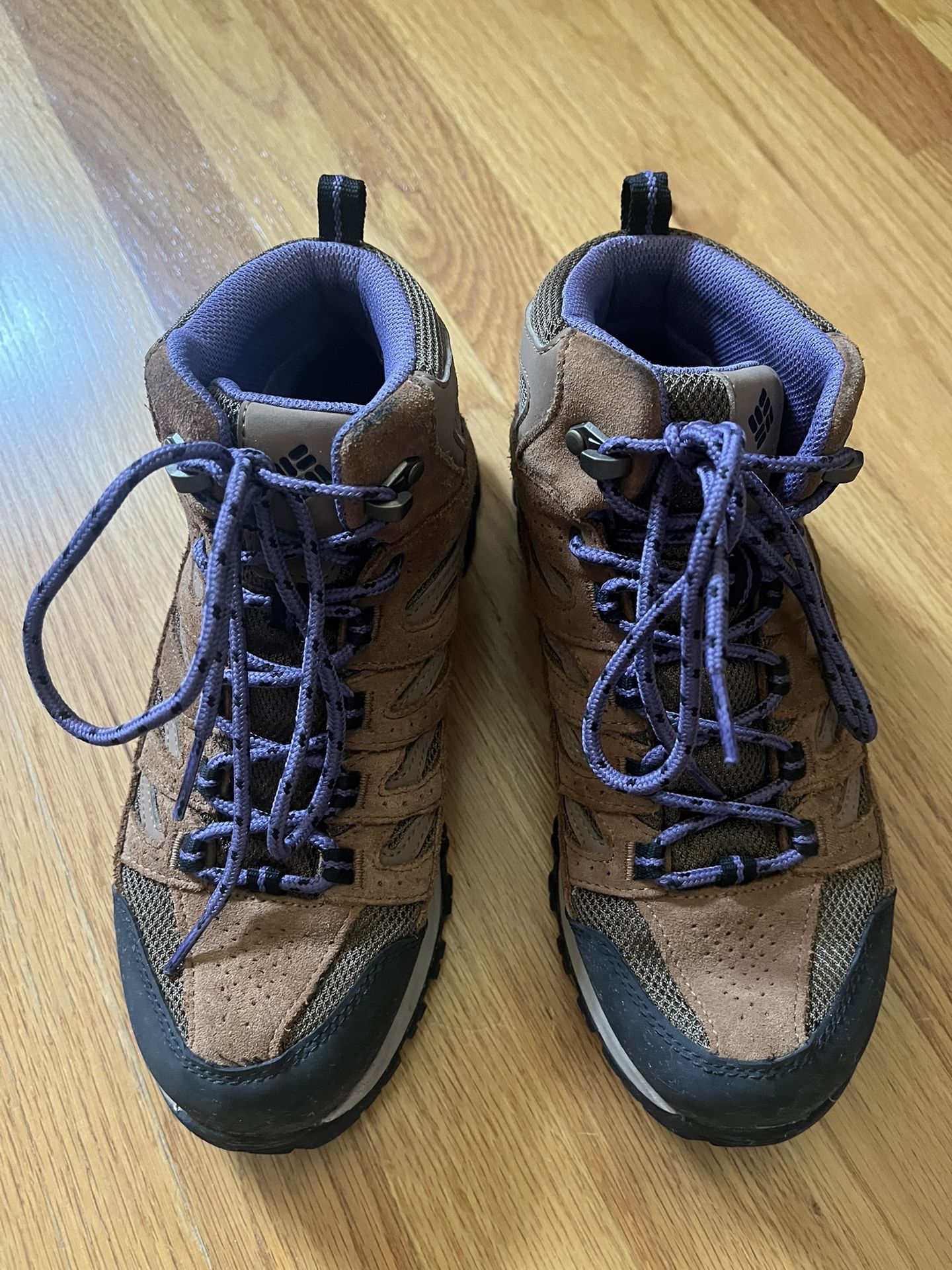 Women’s Columbia Brown And Purple Hiking Boots