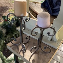 Metal candle Holders 