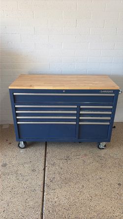 Husky 52” 9-Drawer Rolling Tool Chest Workbench