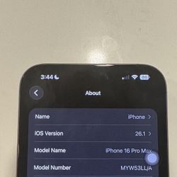 IPhone 16 Pro Max 256gb Used like New
