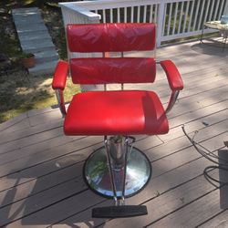 Barber Chair And Barber Shampoo Sink