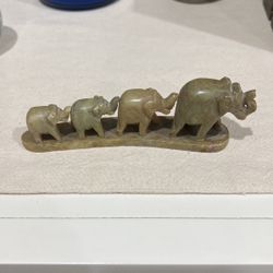 Elephant Family Figurine 