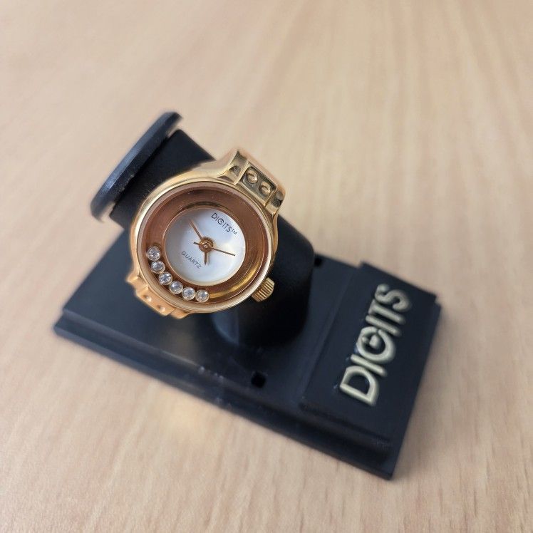 80s Vintage Ring Watch 