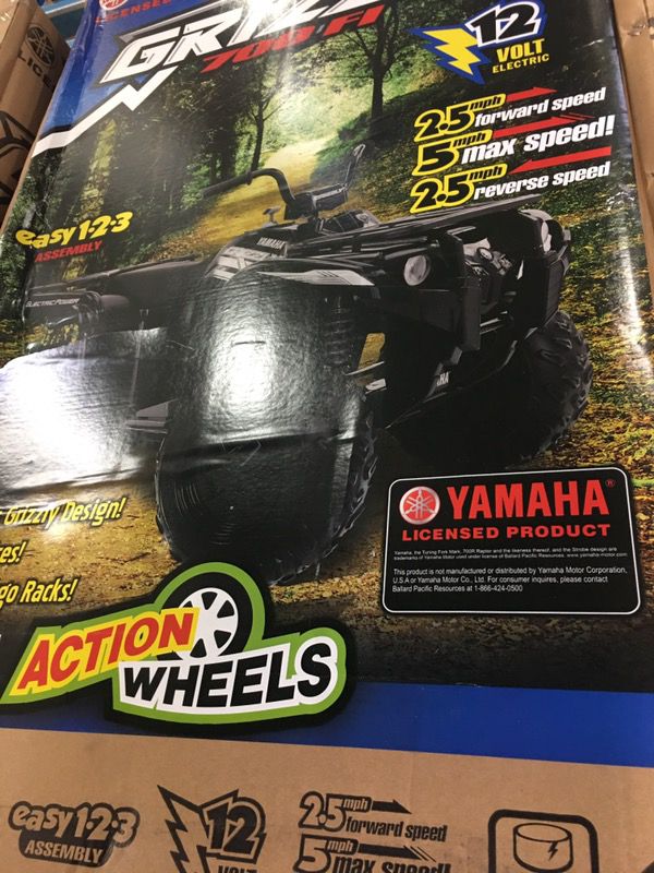 New in box Yamaha grizzly kids ATV