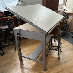 Vintage Mayline Drafting Table