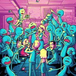 DAN MUMFORD Poster RICK & MORTY Mr. Meeseeks