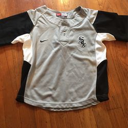 boys 5t nike white sox jersey