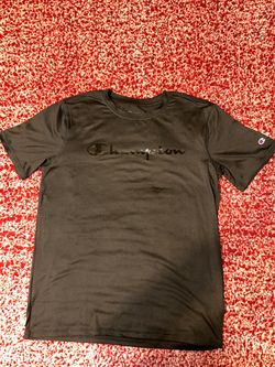 Champion Youth Boys Black Short Sleeve Performance T-Shirt – Size L (14/16)