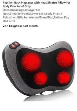 Papillon Shiatsu Back Massager Pillow with Heat