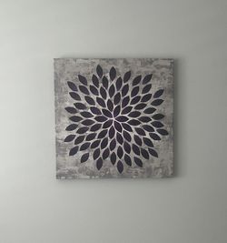 Plum Star Burst Canvas Print