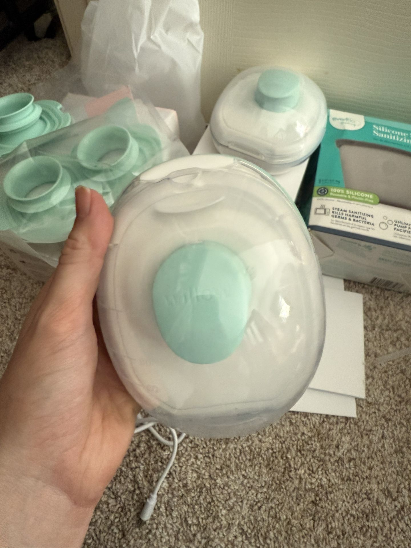 Willow Go Handless Pumps//Extra Parts//Silicone Sanitize Bag