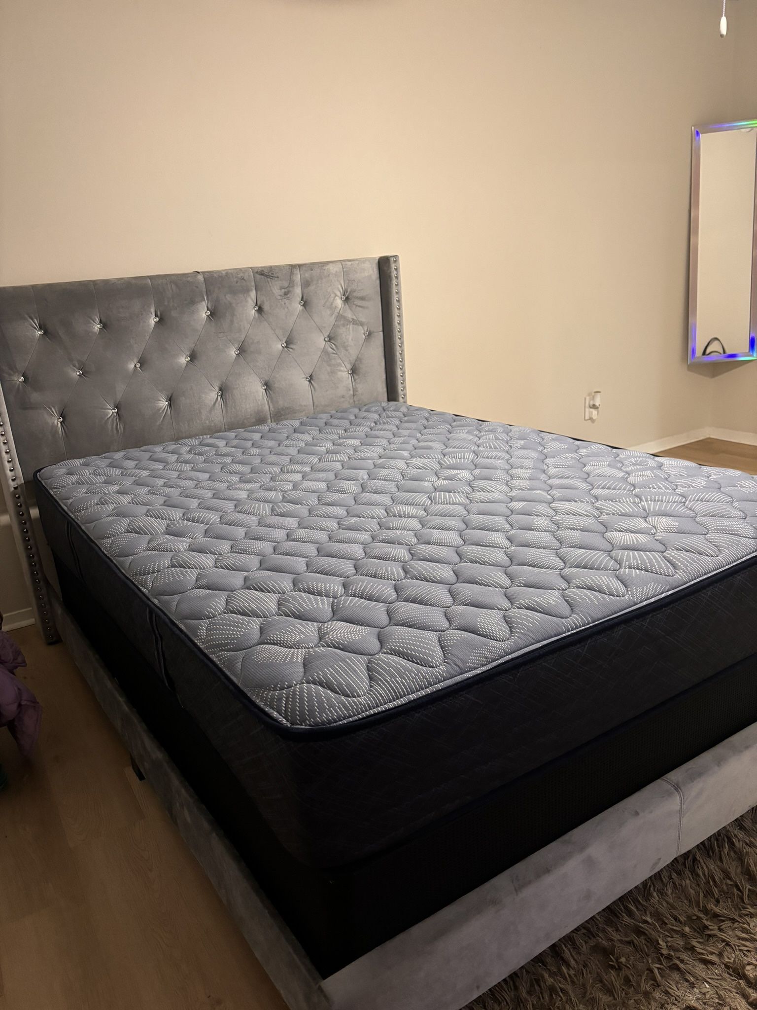 Bed Frame + Mattress + Box spring