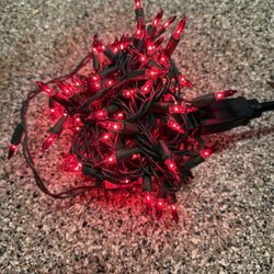 9 Strings Red Christmas Lights indoor/outdoor