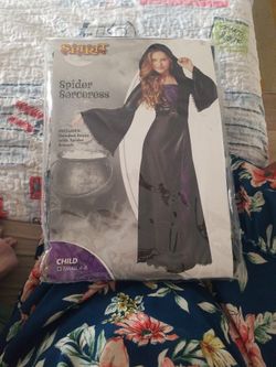 Child SMALL 4-6 spider sorceress costume