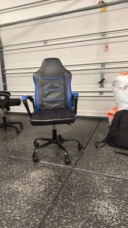 Black and Blue Gaming Chair