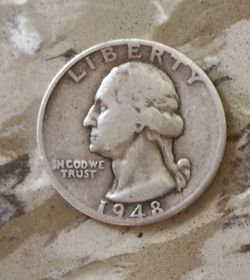 1948 silver quarter
