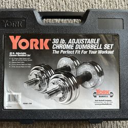 York 30lbs Adjustable Dumbbell