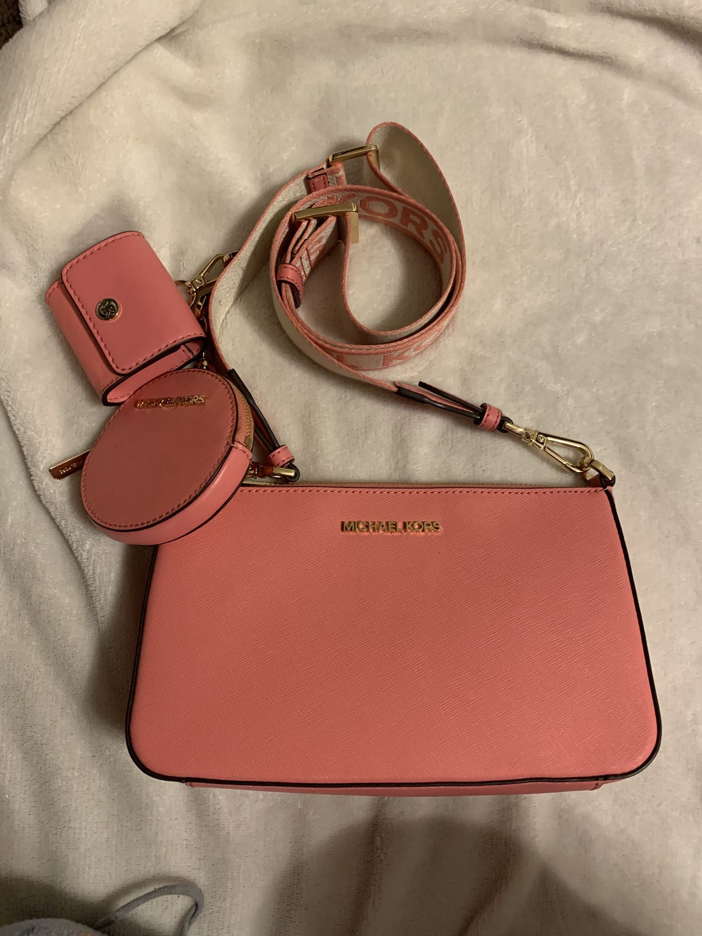 Michael Kors Crossbody Pink Purse 