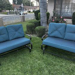 patio swing beanch set 2 pieces 