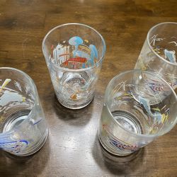 Walt Disney World McDonald's Remember the Magic 25th Anniversary Glasses 1996