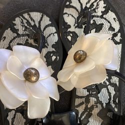 Chinese Laundry Flower Jelly Sandals 