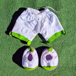 Toy Story Build-A-Bear Workshop Buzz Lightyear Costume Shoes+Pants EUC