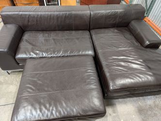 Contemporary Dark Upholstered Sofa Bench with Angled Back