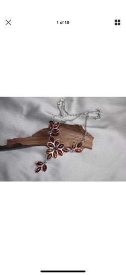 Authentic amber necklace 925