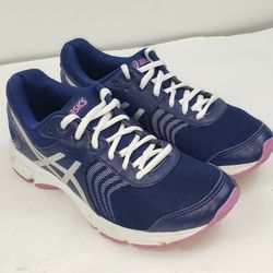 Asics Womens Sz 7.5 Gel Quickwalk 3 Q750N Blue Running Shoes Sneakers 
