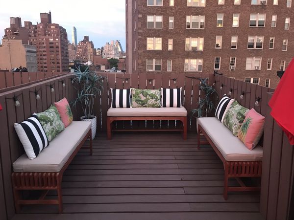 Patio Furniture 3 Benches Cushions Pillows Covers For Sale In