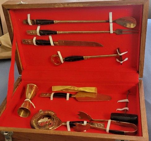 Midcentury Bar,  Cocktail Set Thai Buddha Siam 