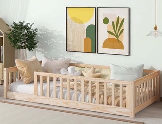 Wooden Toddler Floor Bed