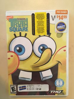 Nintendo Wii sponge bob