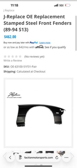S13 240sx Fenders