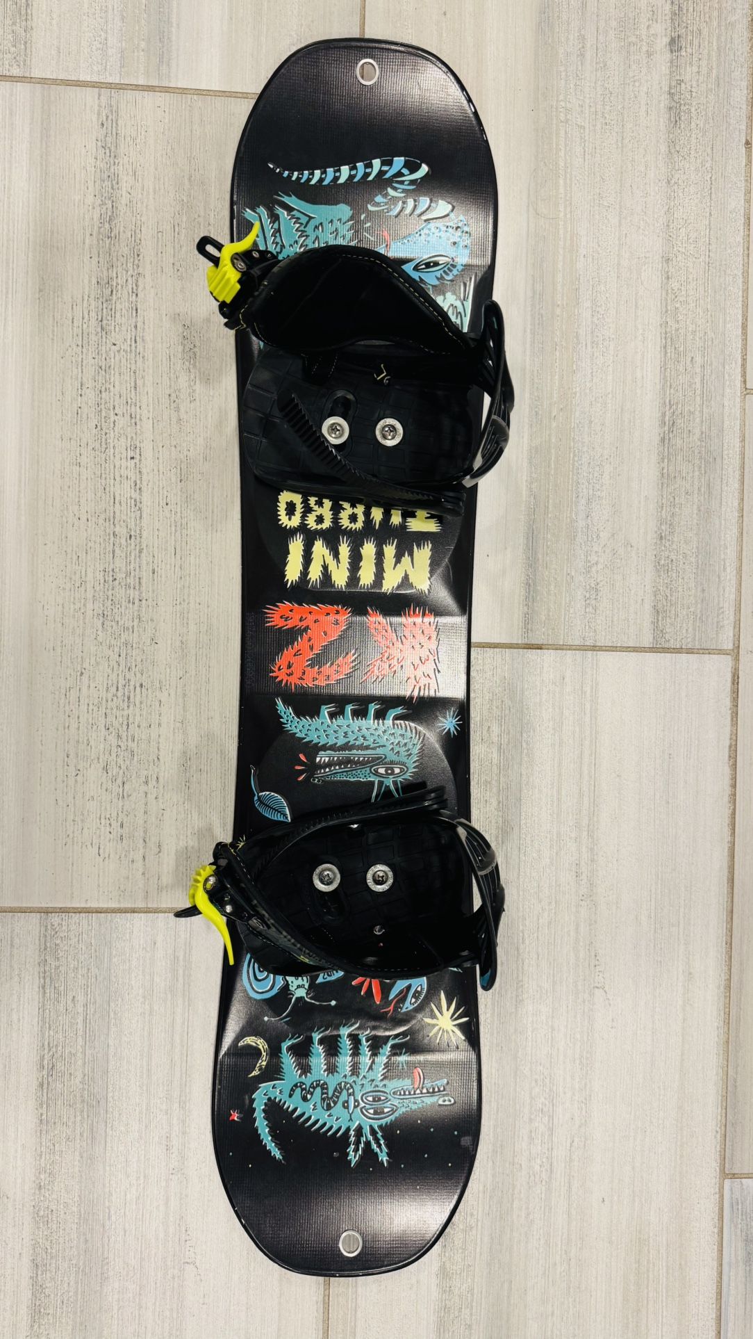 Mini Turbo Kids Snowboard with Binders - 90cm