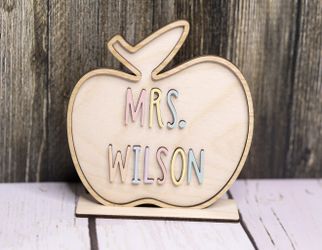 Personalized Name Plate Teacher Appreciation