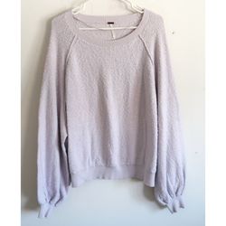 Free People Pale Lavender Sweater - SIze Medium