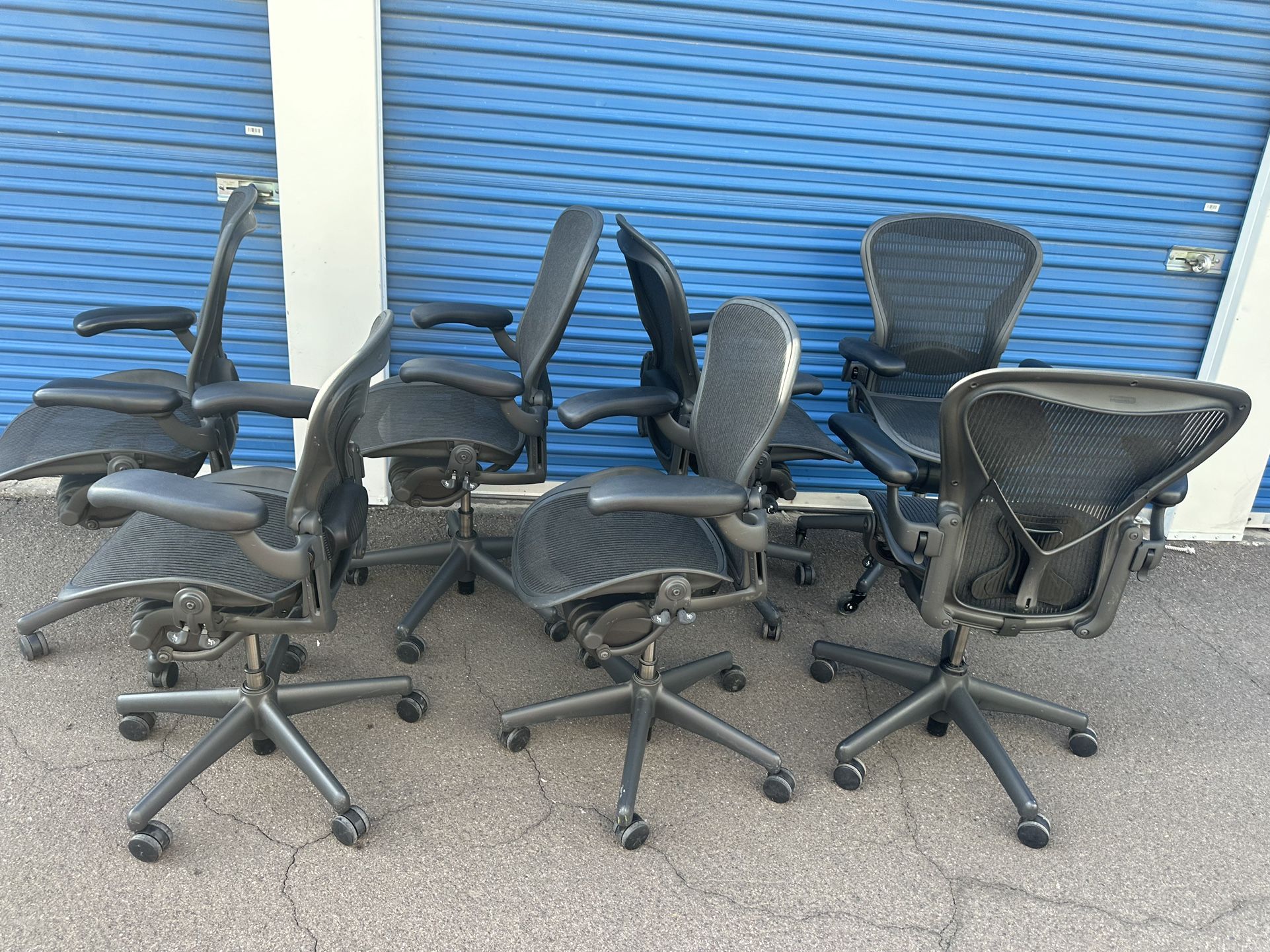 Herman Miller Aeron A / B / C Office Chair Like New Fully Loaded With Back Support 