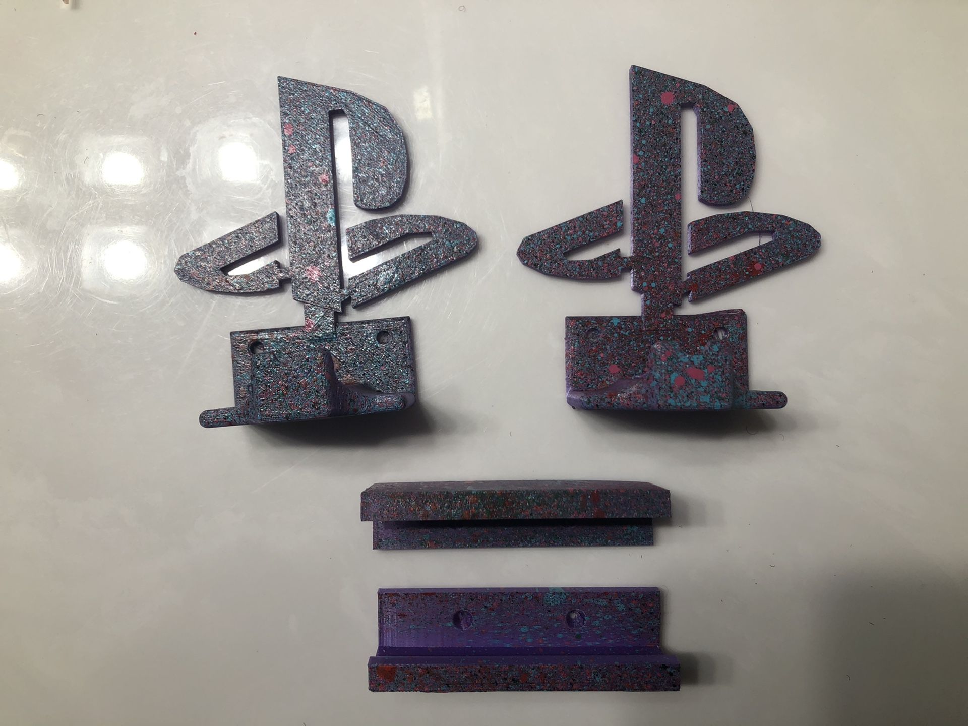 PS4 Slim wall mounts for console and controllers