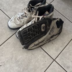 Leftie Glove And Shoes Size 9…..$10Dlls Both