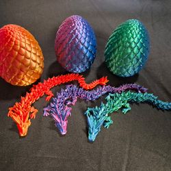 Dragon fidget toy and matching egg
