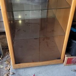 Wood And Glass Cabinet 